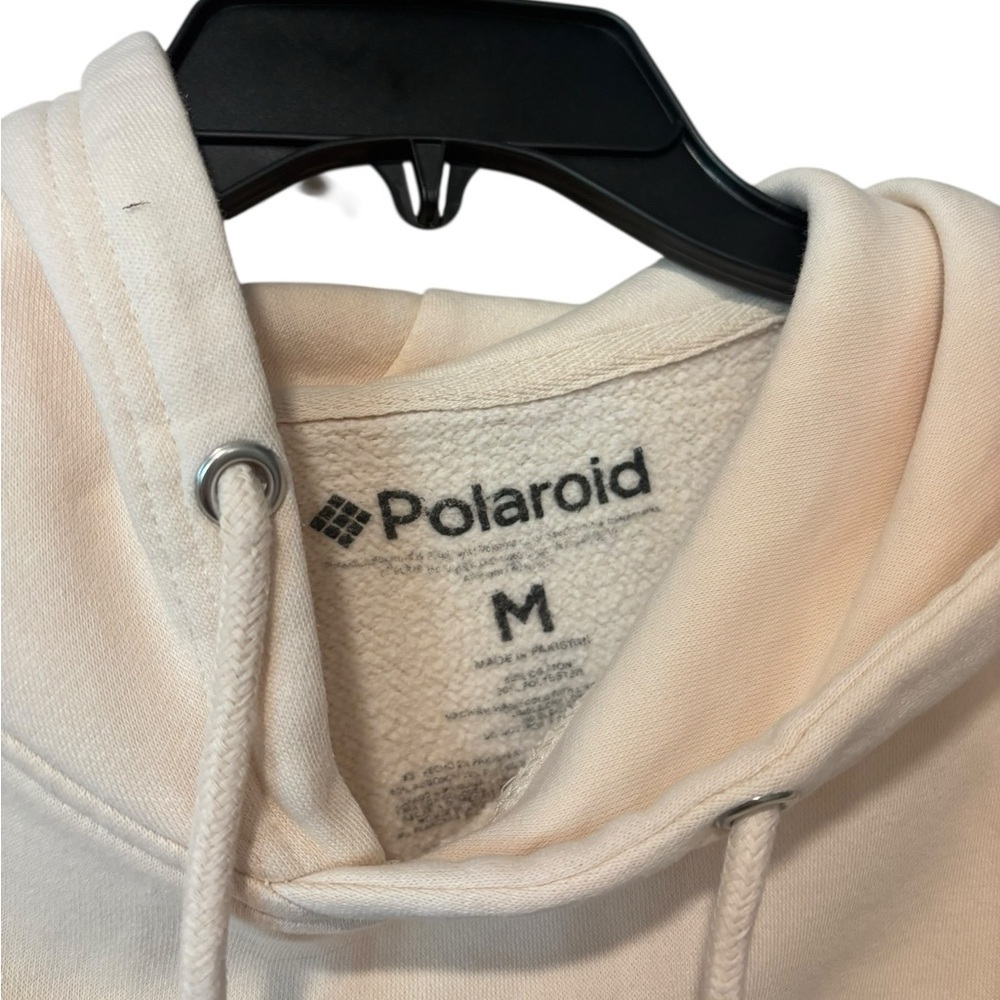 Polaroid Cream Hoodie with Rainbow Design - Picture 4 of 4